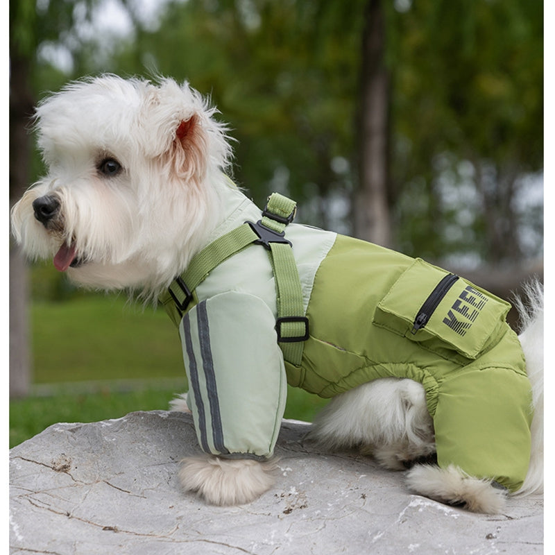 Autumn Winter Windproof Waterproof Pet Four-Leg Coat
