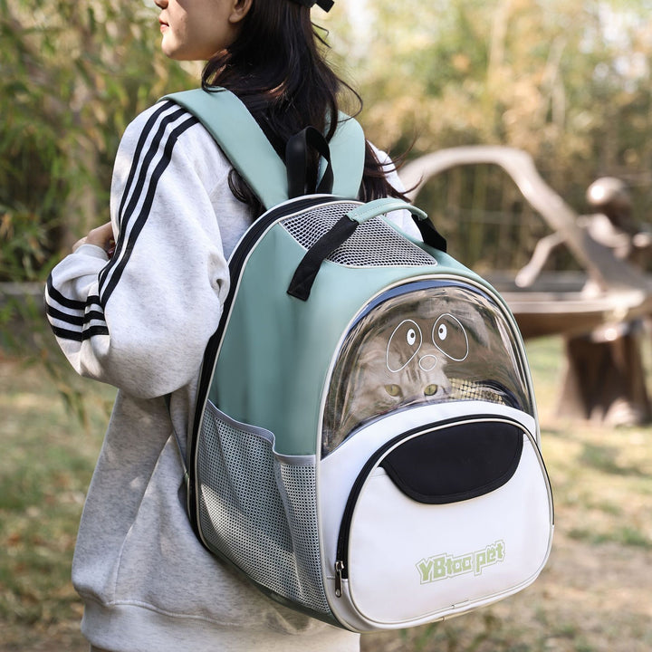 Pet Oxford Cloth Breathable Large Capacity Backpack Bag