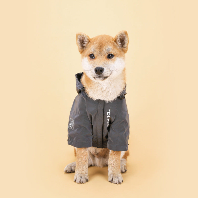 Rainproof Hooded Pet Jacket For Small And Medium Pets