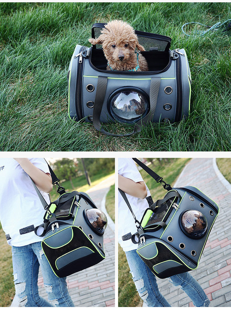 Portable Pet Diaper Backpack Carrier Bag For Travel Use