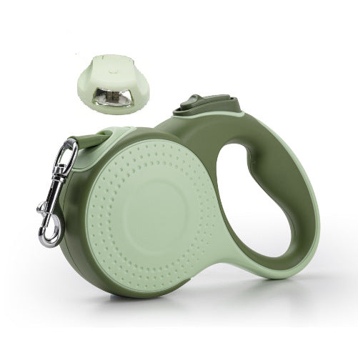Automatic Retractable Pet Leash With Built In Waste Bag Dispenser