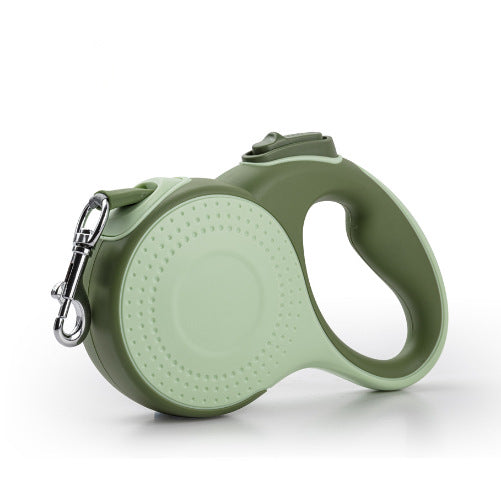 Automatic Retractable Pet Leash With Built In Waste Bag Dispenser