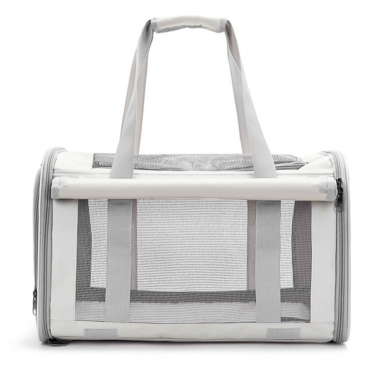 Outdoor Portable Pet Bag With Transparent Breathable Foldable Design