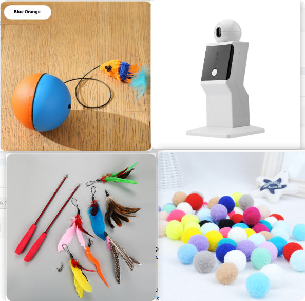 Electric Moving Mouse Teaser Ball Interactive Pet Toy