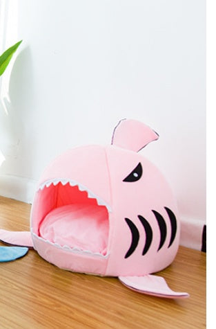 Creative Dual Purpose Shark Pet Bed Warm And Comfortable