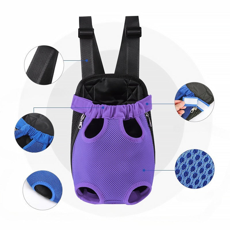 Breathable Portable Pet Carrier Backpack For Travel And Outdoor Use