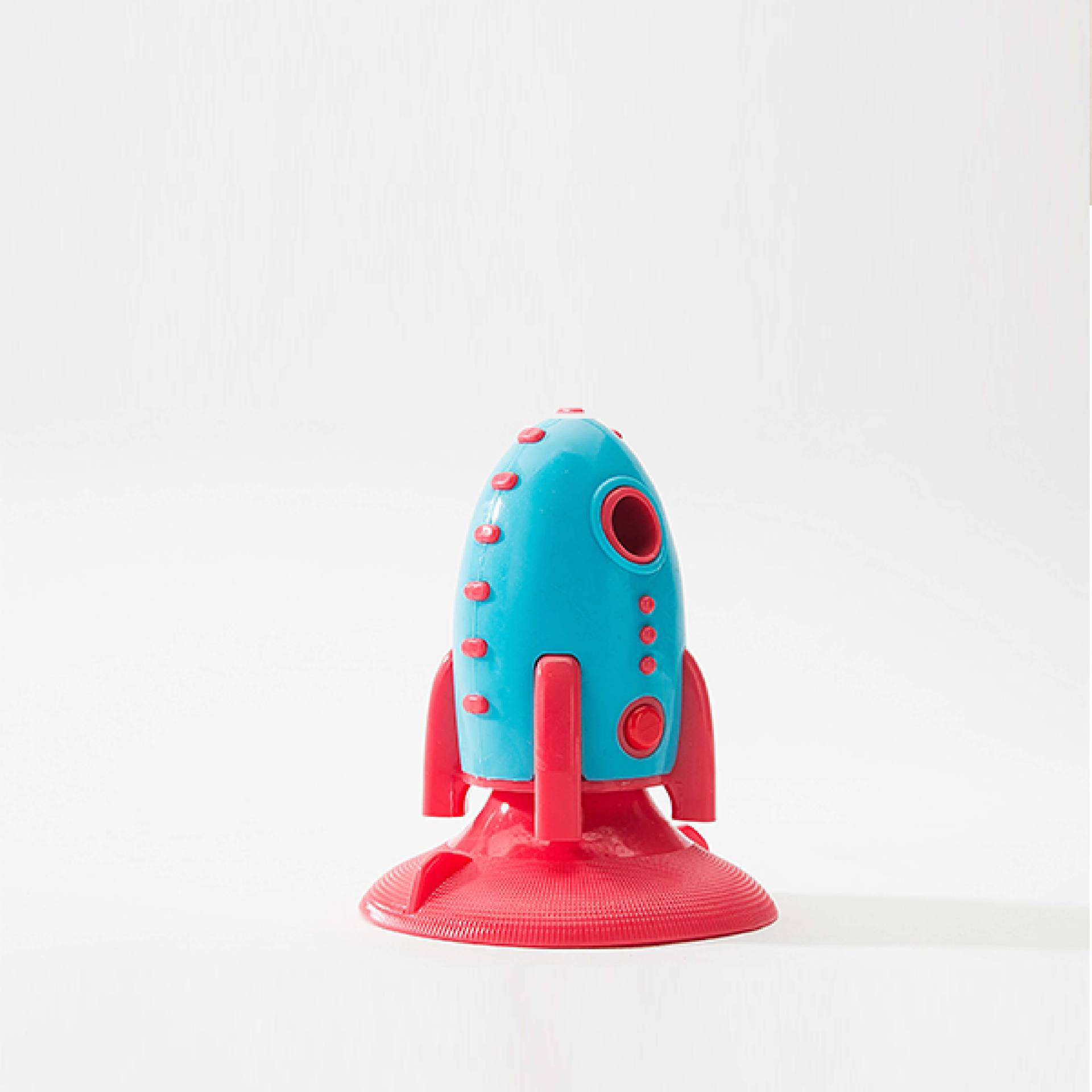 Rocket Shape Pet Toy Food Dispensing Durable Chew Toy