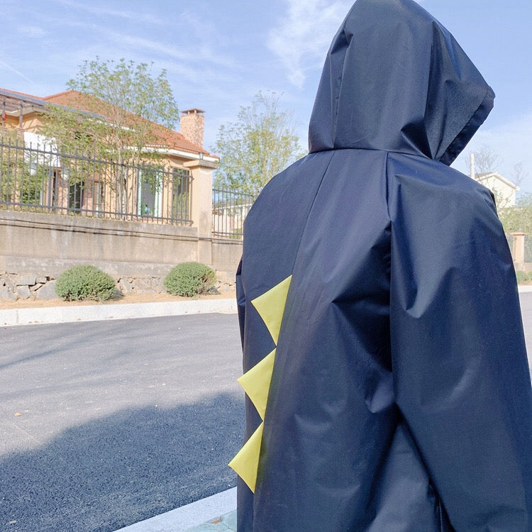 Lightweight Waterproof Pet Raincoat With Reflective Safety Hood