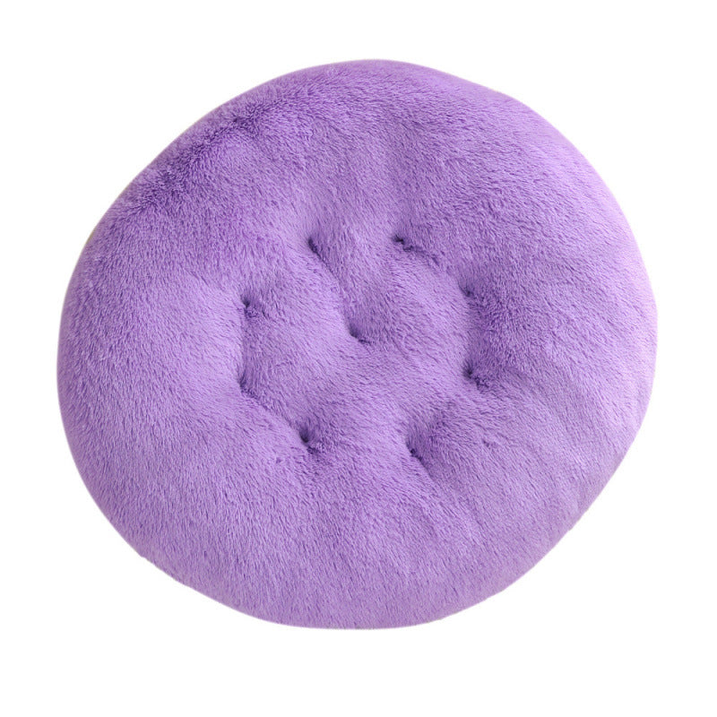 Round Plush Warm Pet Bed Comfortable Sleeping Mat House