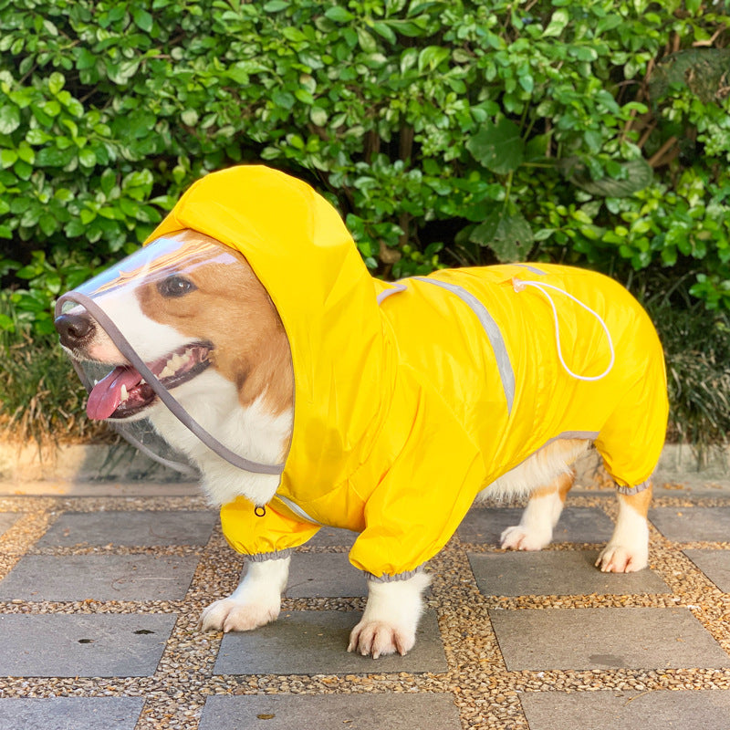 Four-Legged Waterproof Pet Raincoat Clothing