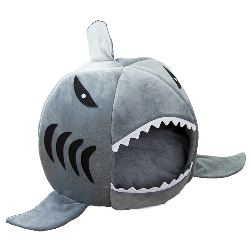 Creative Dual Purpose Shark Pet Bed Warm And Comfortable
