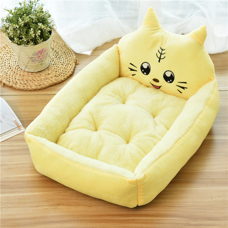 Large Cozy Pet Bed Soft Fleece Nest Warm Comfortable