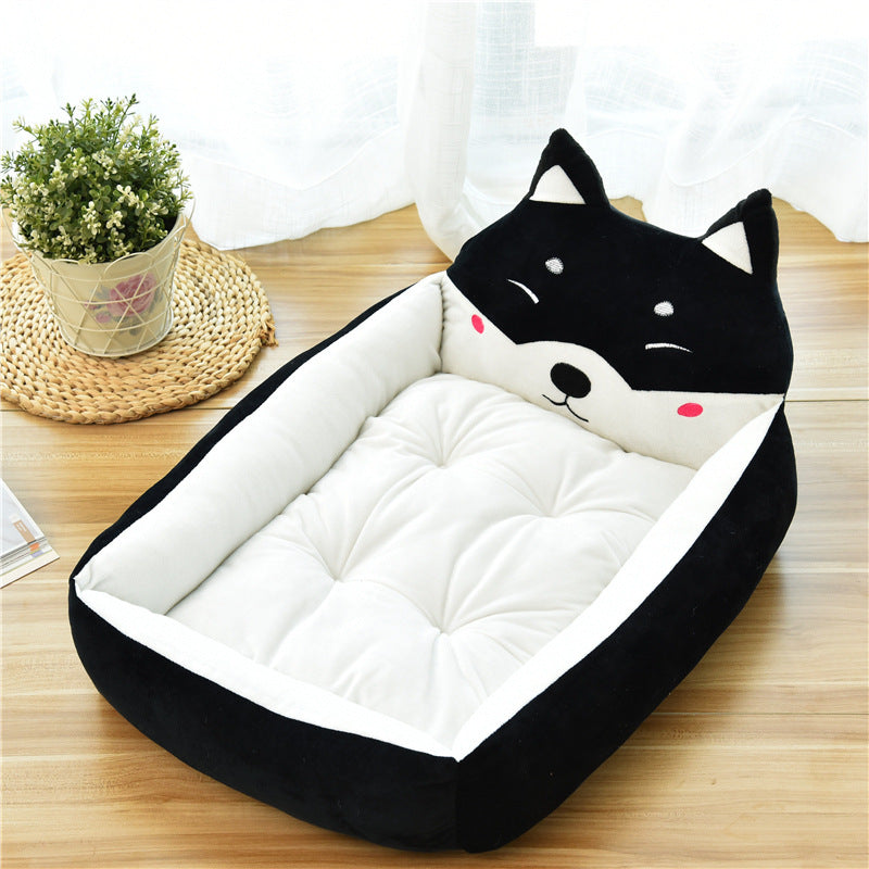 Large Cozy Pet Bed Soft Fleece Nest Warm Comfortable