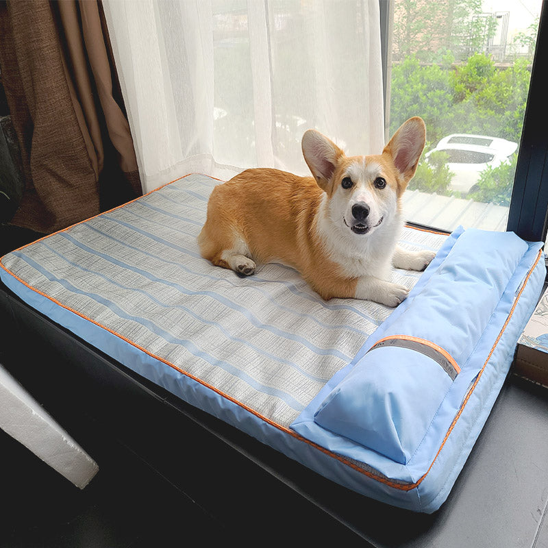 Summer Cooling Pet Sleeping Mat Anti Bite Non Stick Hair Mattress