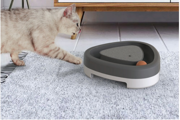 Smart Interactive Pet Turntable Toy With Scratcher Design