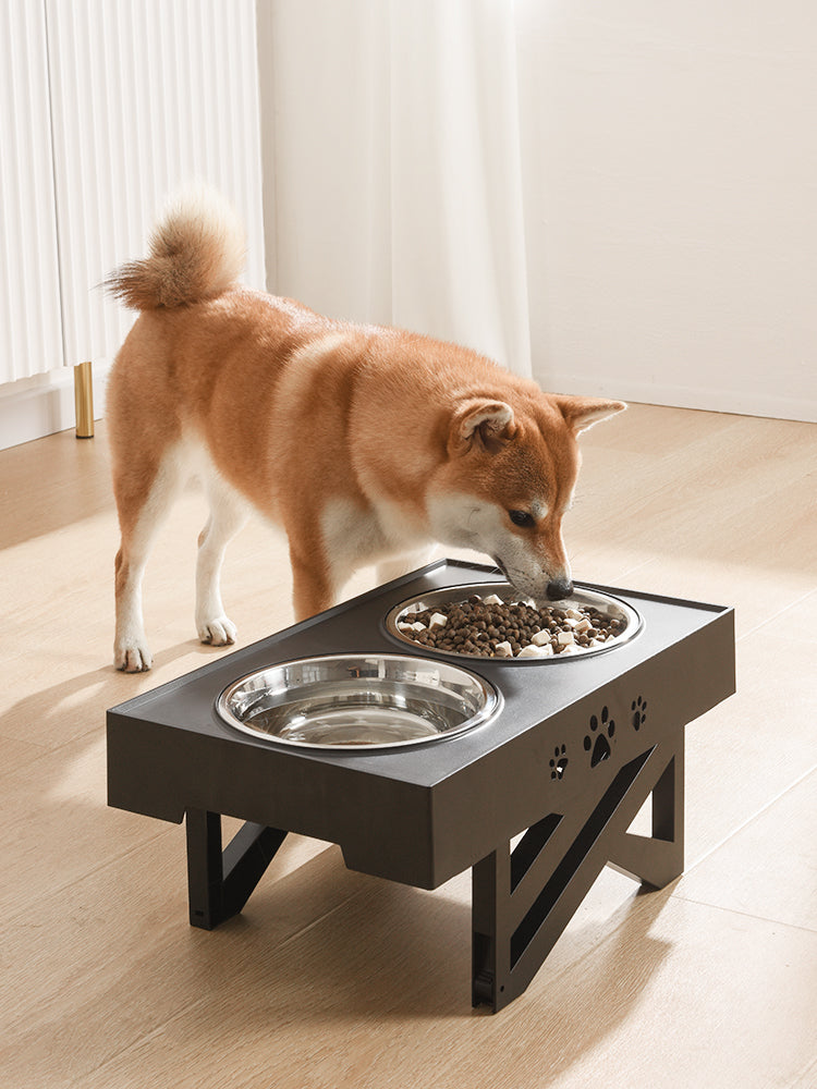 Stainless Steel Folding Pet Bowl Portable Feeder