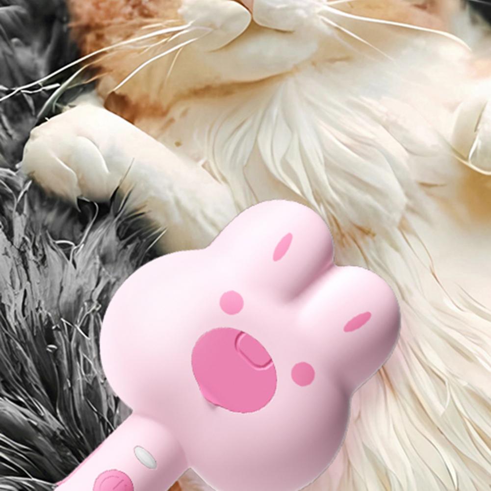 Rechargeable Self-Cleaning Pet Steam Brush For Grooming And Shedding