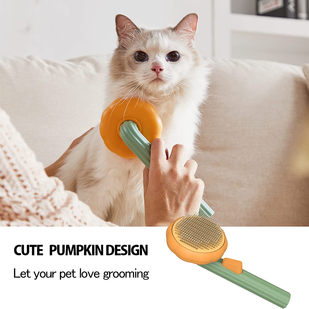Pumpkin Pet Self-Cleaning Slicker Grooming Brush