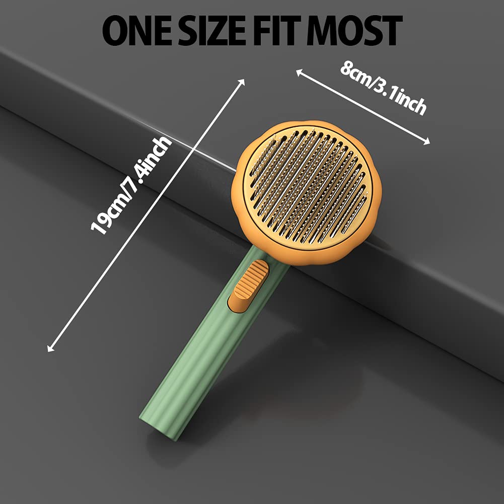 Pumpkin Pet Self-Cleaning Slicker Grooming Brush