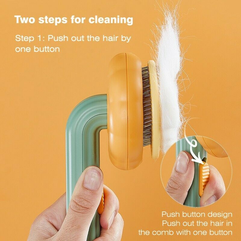 Pumpkin Pet Self-Cleaning Slicker Grooming Brush