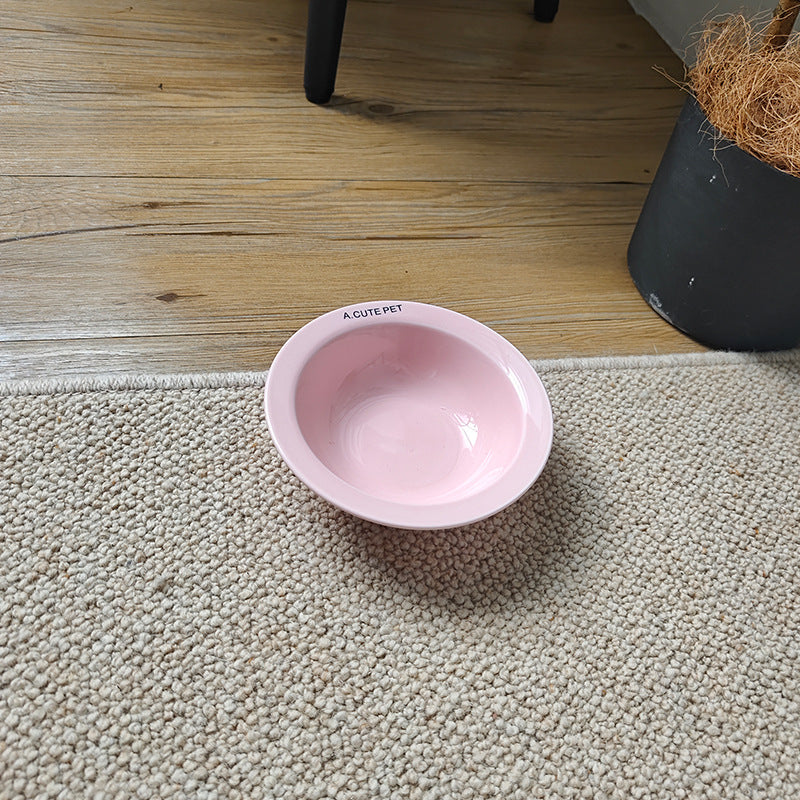 Ceramic Double Pet Bowl With Elevated Anti Spill Stand