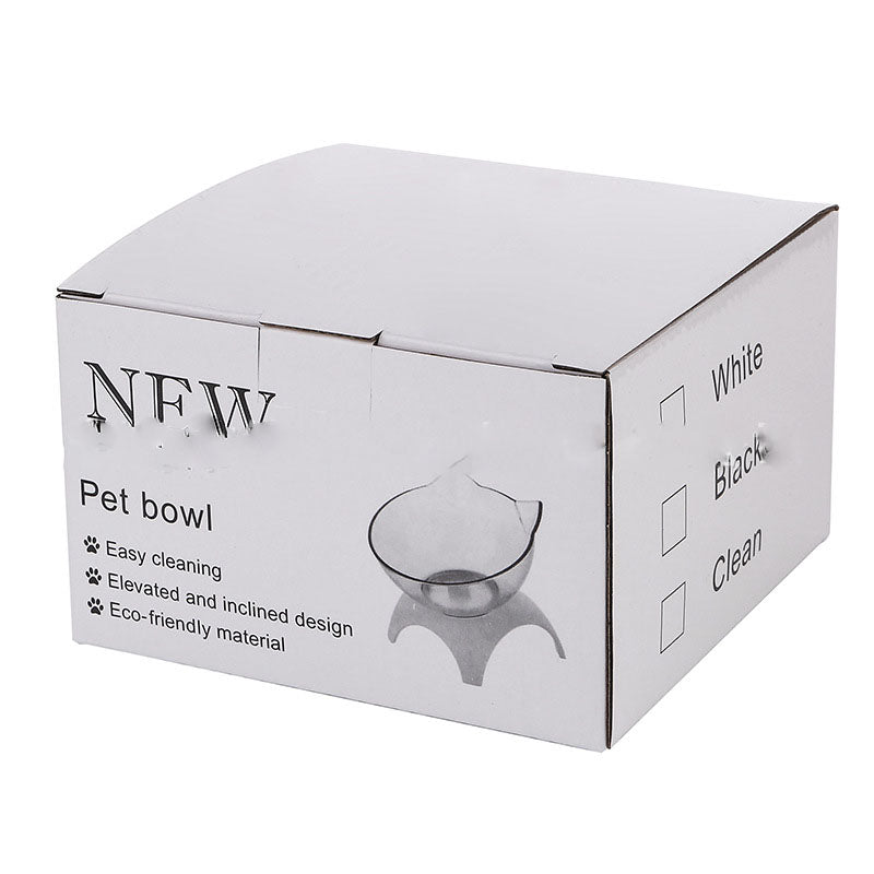 Non Slip Double Pet Bowl With Raised Neck Support Stand