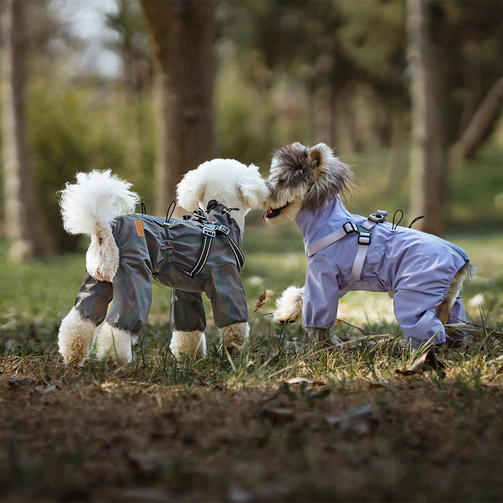Fashion One-Piece Pet Raincoat