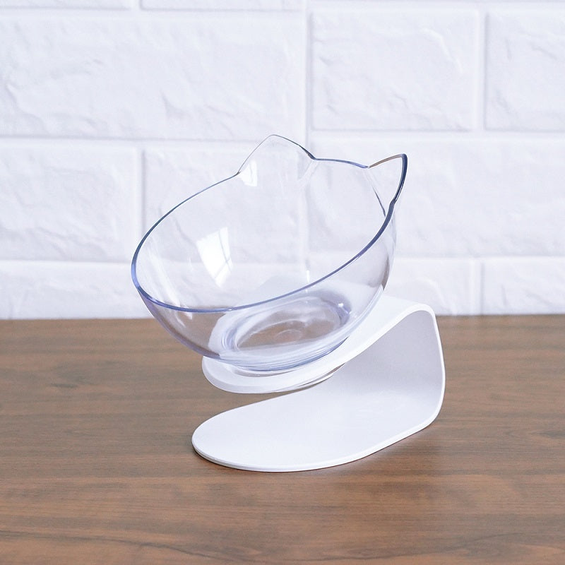 Non Slip Double Pet Bowl With Raised Neck Support Stand