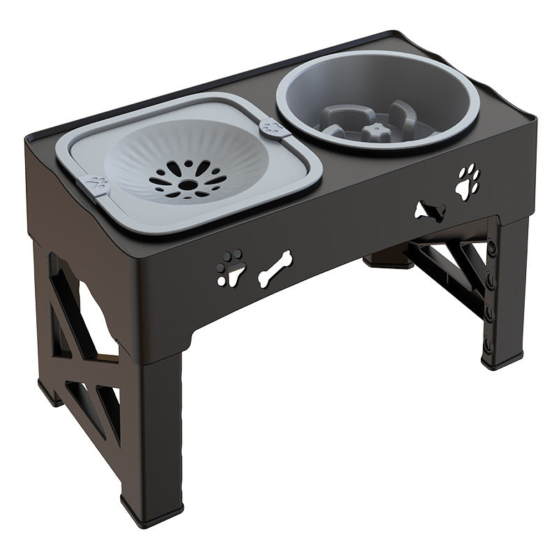 Elevated Double Stainless Steel Pet Feeder Bowl Set