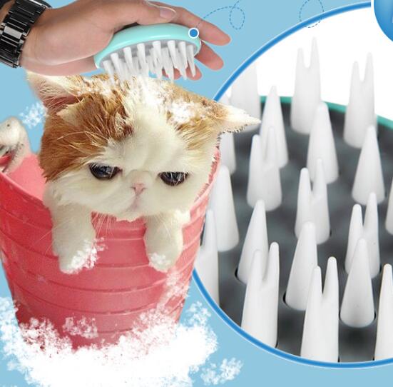 Comfortable Pet Grooming Bath Brush for Dogs and Puppies