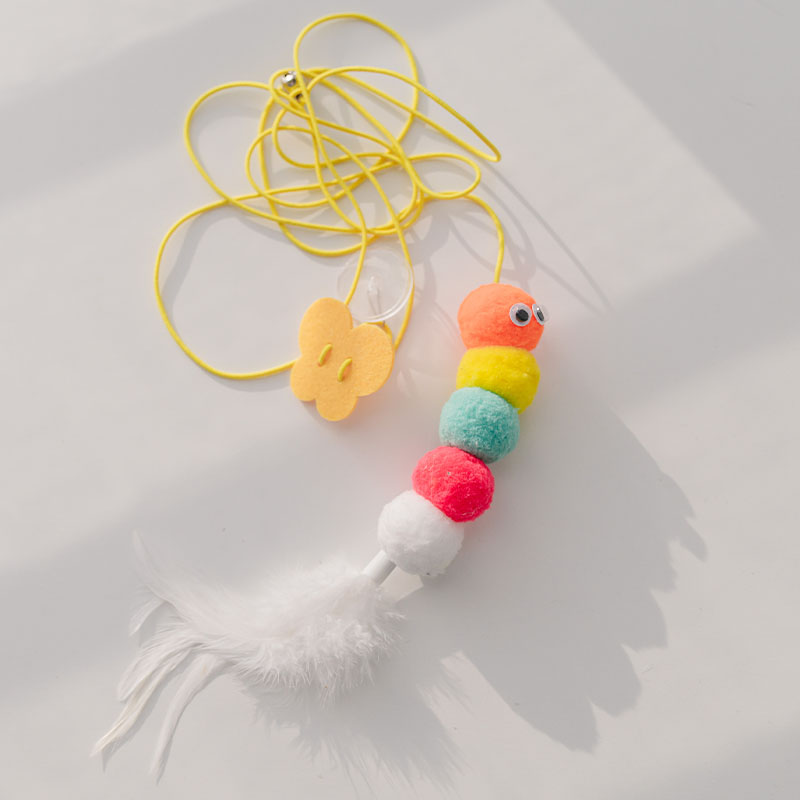 Interactive Pet Toy Telescopic Hanging Rope Grabbing Mouse