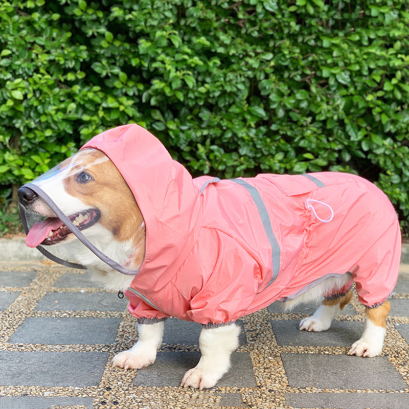 Four-Legged Waterproof Pet Raincoat Clothing