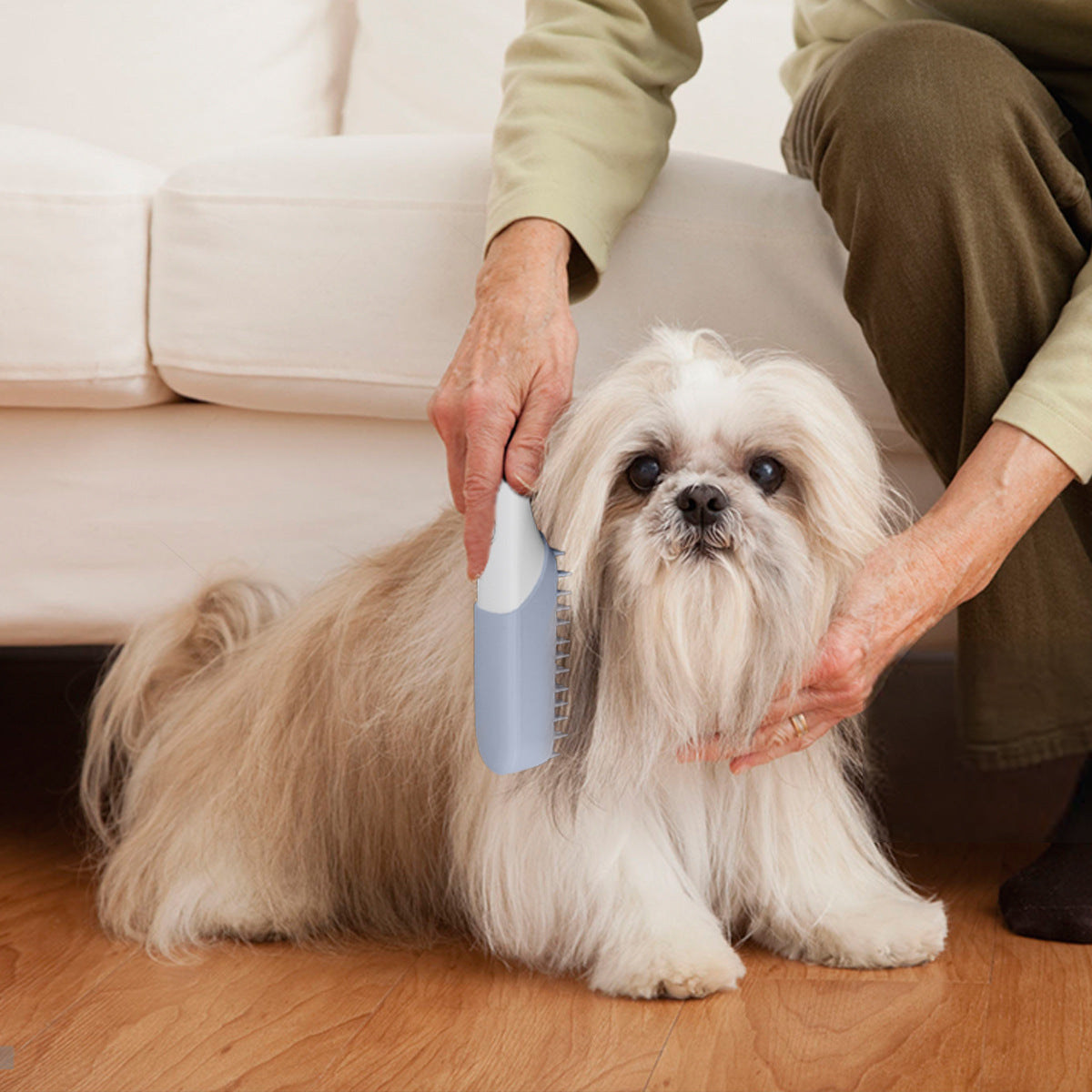 Silicone Pet Grooming Massage and Fur Removal Brush