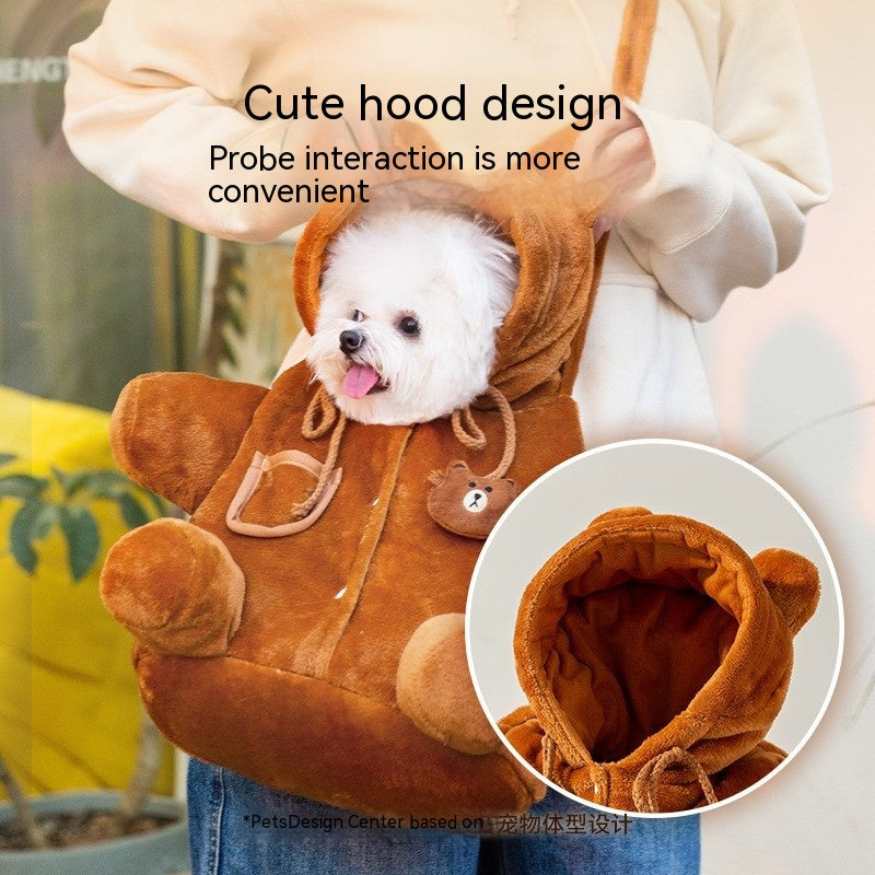 Pet Diaper Backpack Off Shoulder Portable Carrier Bag