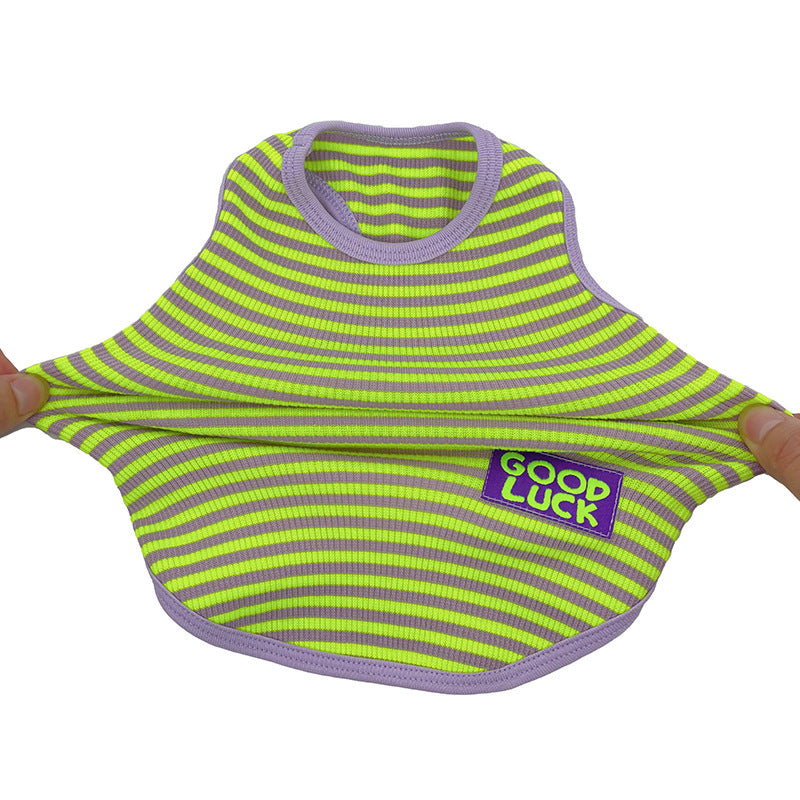 Cool Breathable Striped Pet Vest Clothing