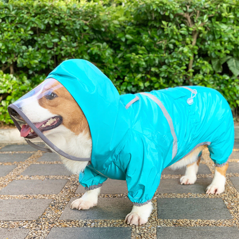 Four-Legged Waterproof Pet Raincoat Clothing