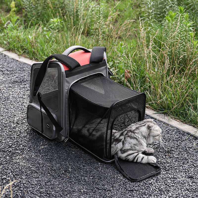 Diaper Bag Portable Pet Backpack Expandable Large Capacity