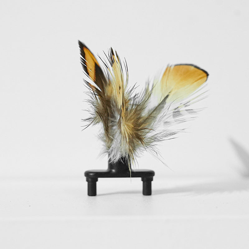 Electric Interactive Pet Toy Random Moving Feather Teaser Toy