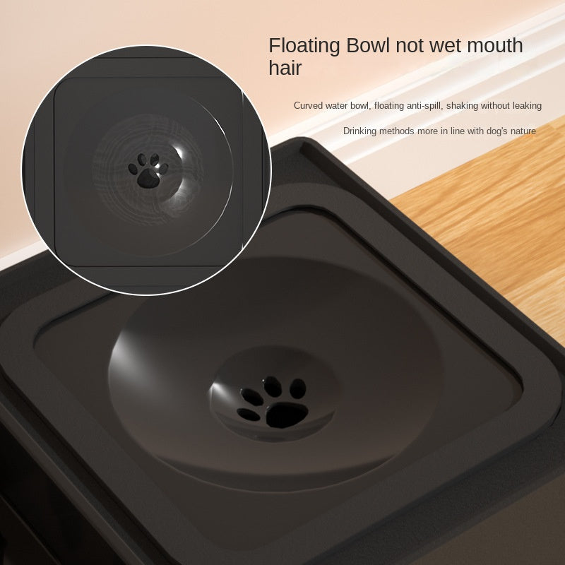 Adjustable Elevated Stainless Steel Double Pet Feeding Bowl Set