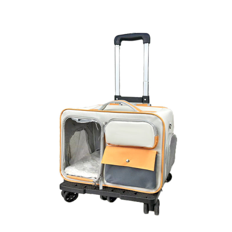 Stylish Anti Stress Pet Backpack Trolley Carrier Bag