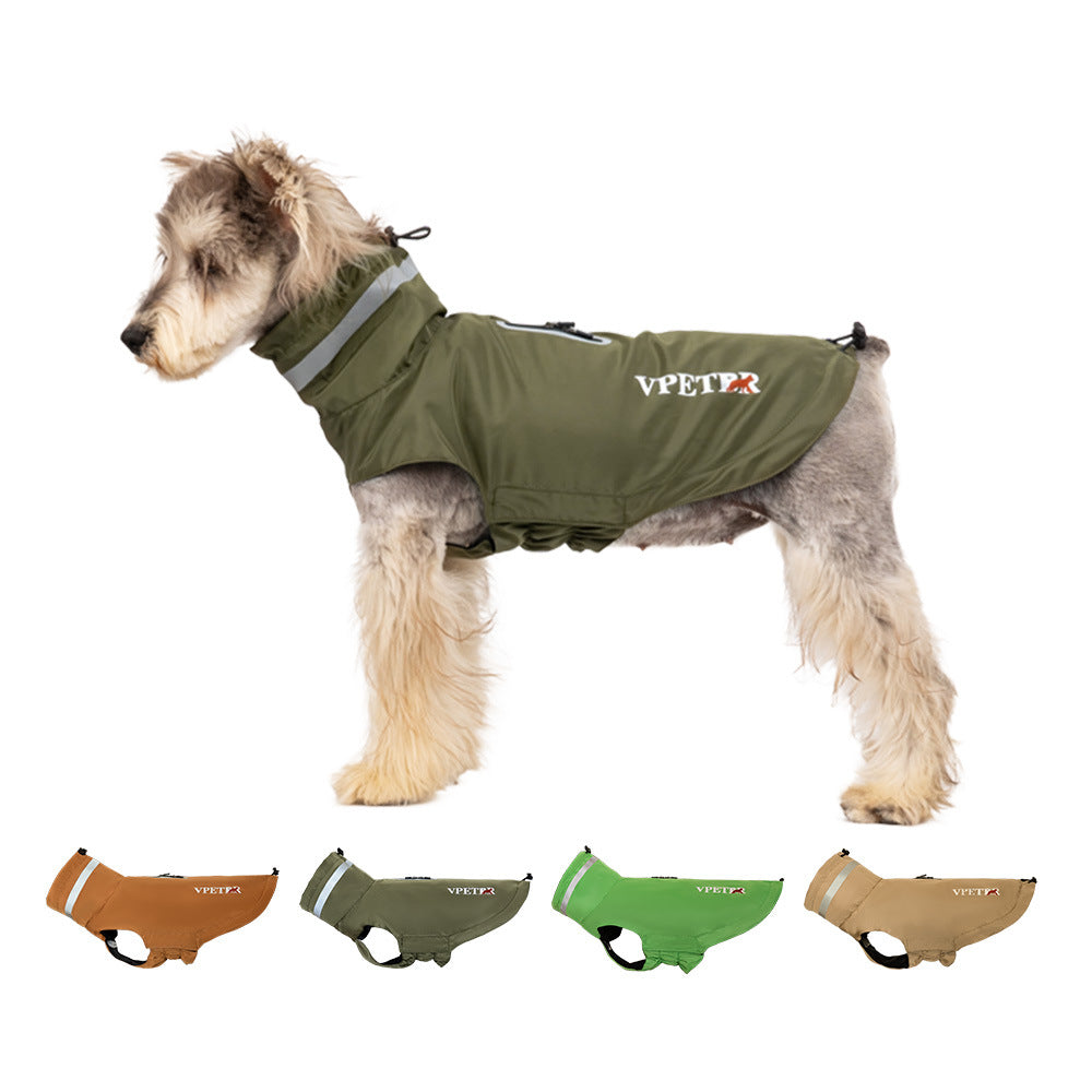 Outdoor Windproof Reflective Pet Raincoat Poncho
