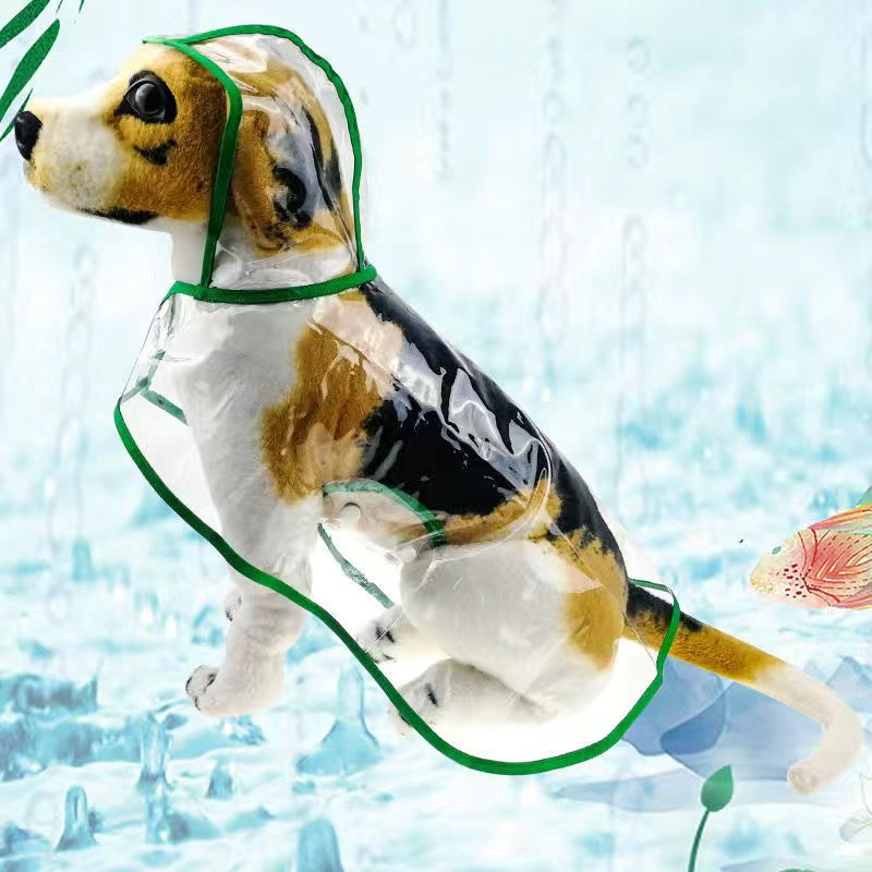 Transparent Pet Raincoat For Medium Large Pets