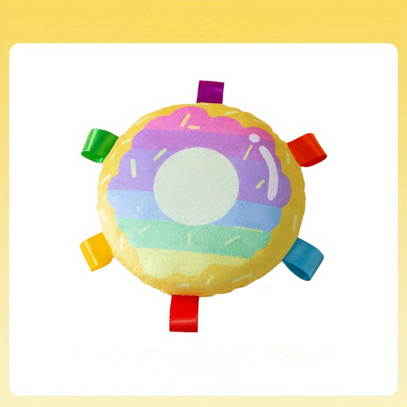 Cartoon Plush Flying Disc Pet Toy Durable Outdoor Training Flyer