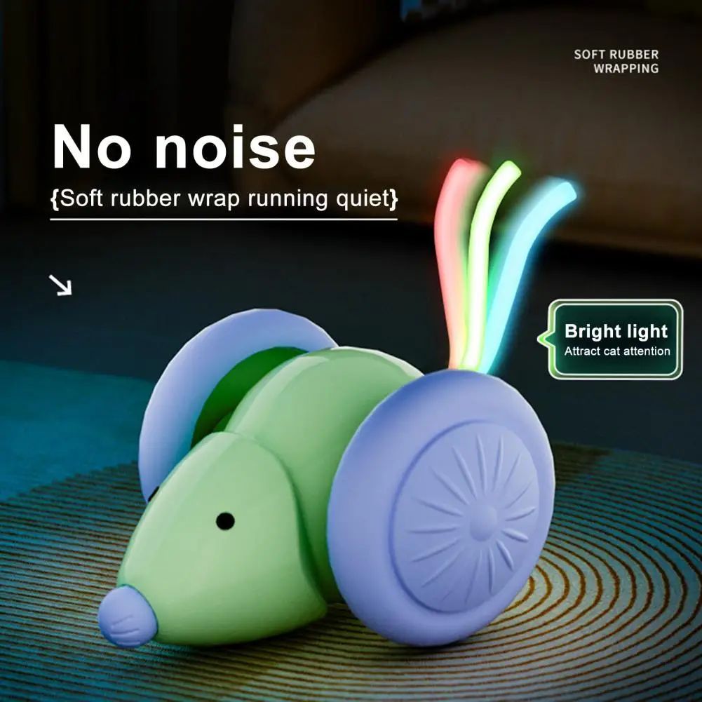 Interactive Electric Mouse Teasing Stick Automatic Pet Toy