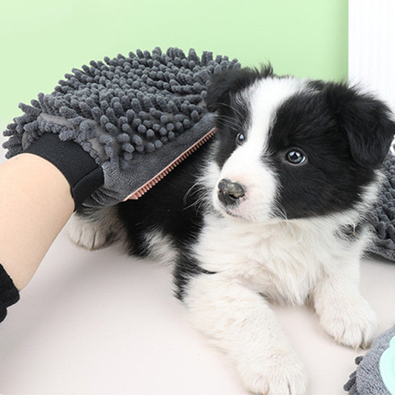 2-in-1 Pet Grooming Brush and Massage Glove