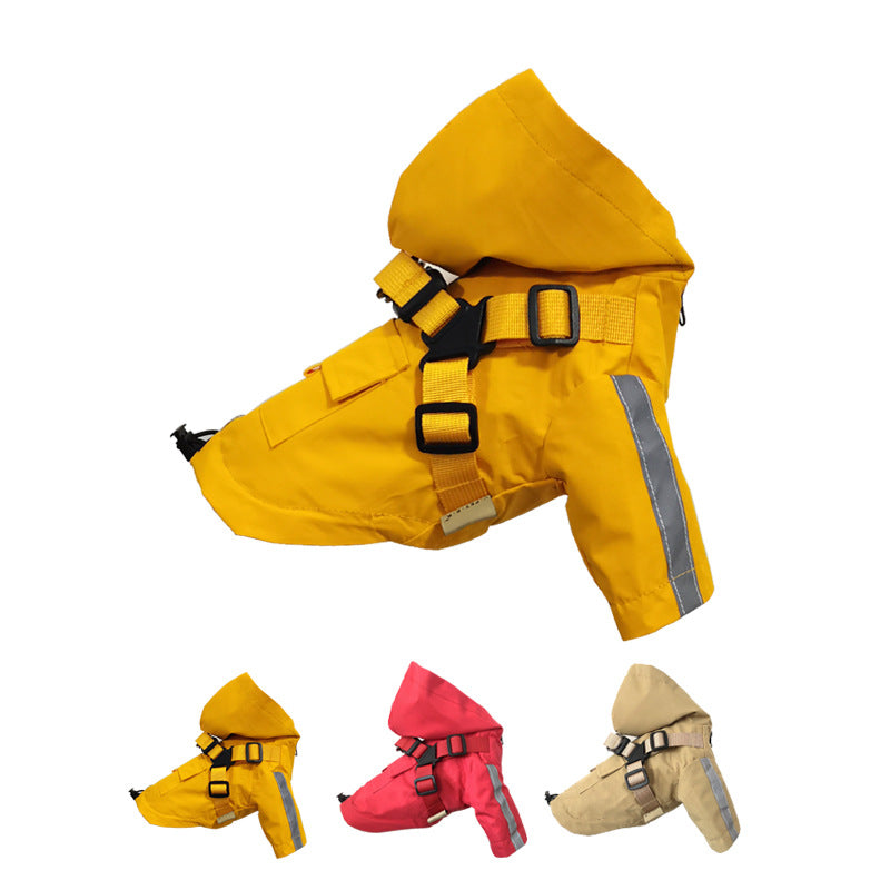 British Style Waterproof Pet Raincoat