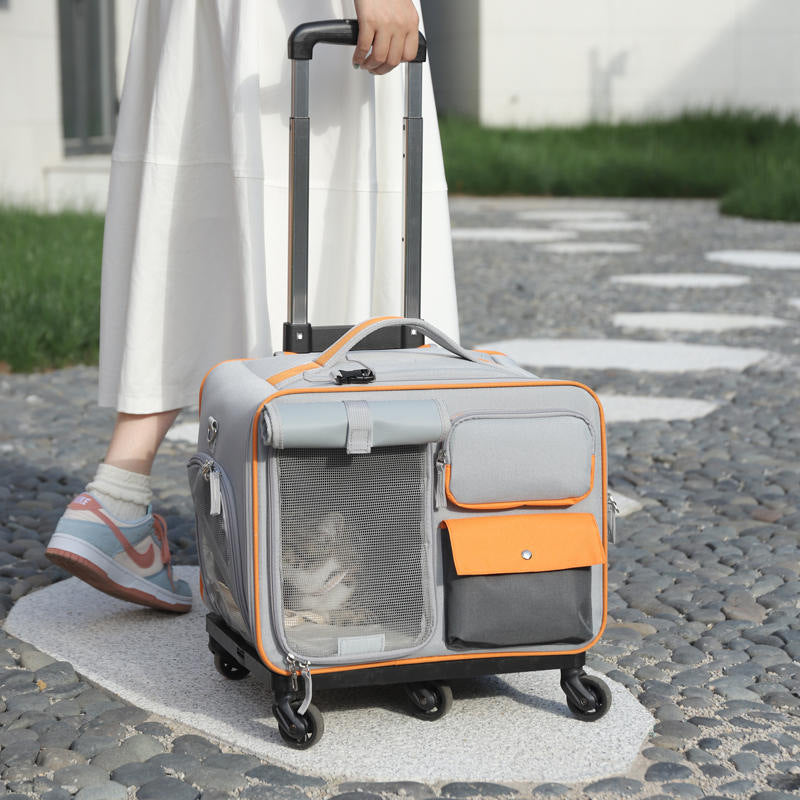 Stylish Anti Stress Pet Backpack Trolley Carrier Bag