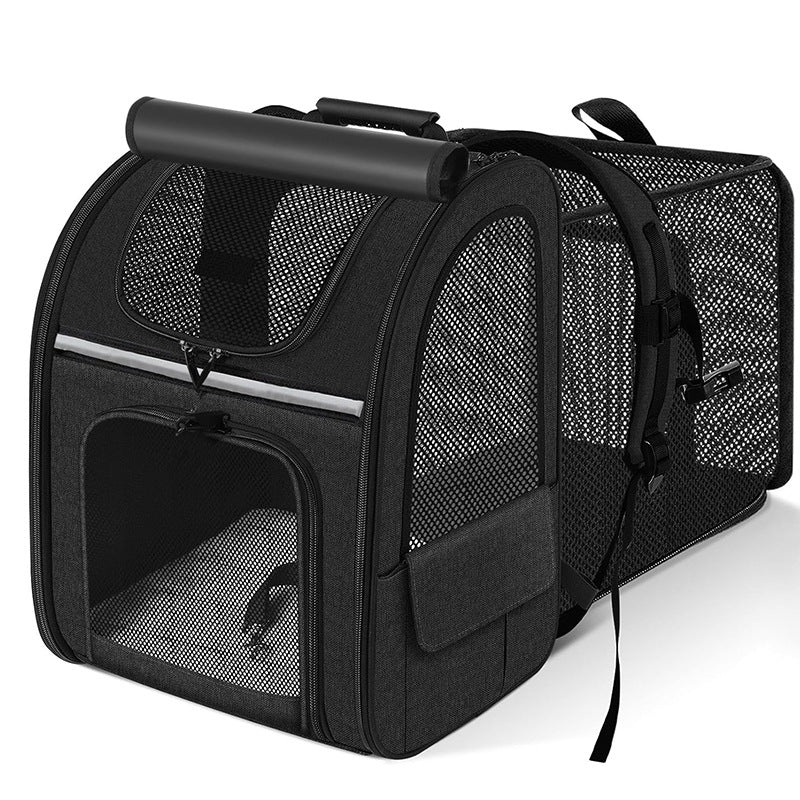 Portable Extendable Pet Backpack Diaper Carrier Bag