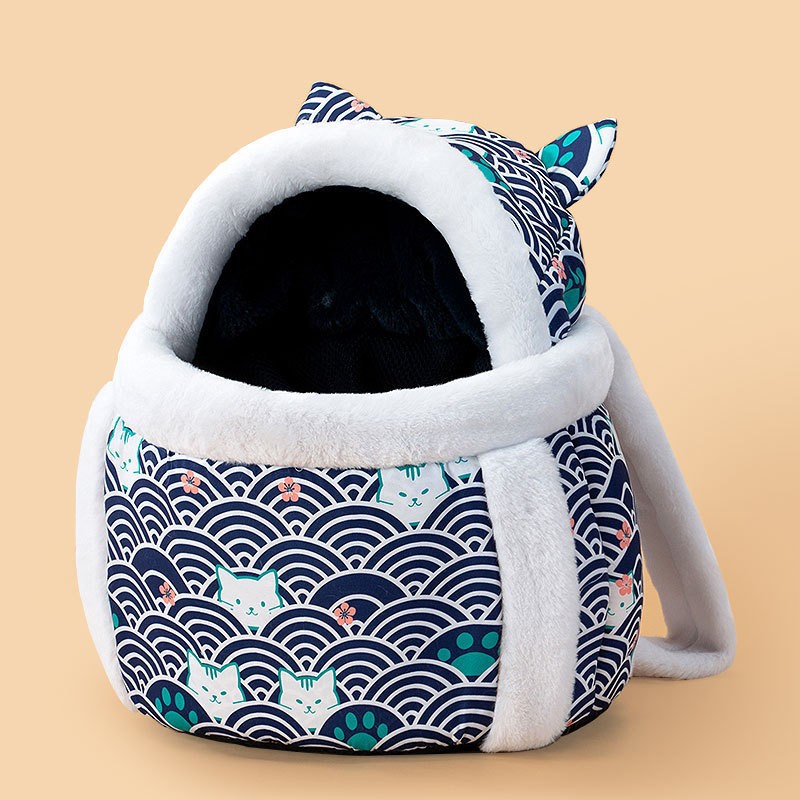 Pet Diaper Backpack Off Shoulder Portable Carrier Bag