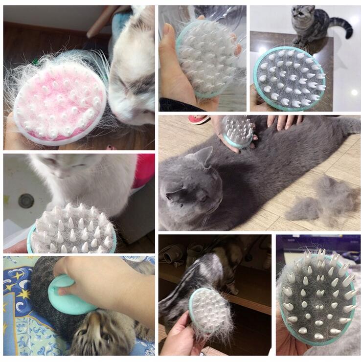 Comfortable Pet Grooming Bath Brush for Dogs and Puppies